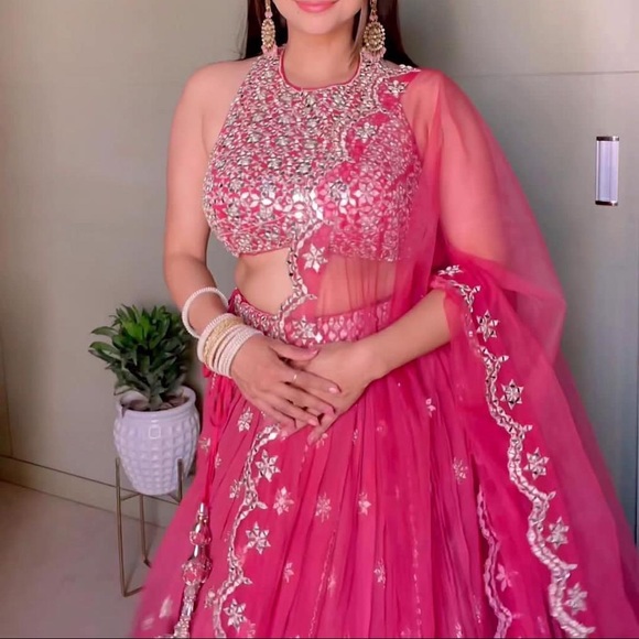 Mirror work Lehenga Choli- Virsa Fashionn - Picture 1 of 4